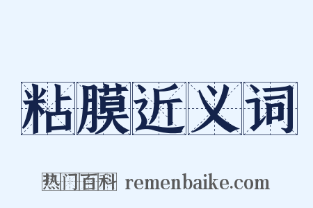 粘膜近义词是什么意思的图片